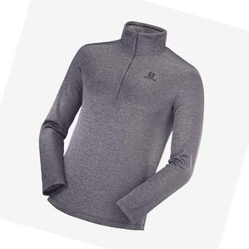 Sudadera Con Capucha Salomon ESSENTIAL LIGHTWARM SEAMLESS Hombre Grises | MX 3206FDN